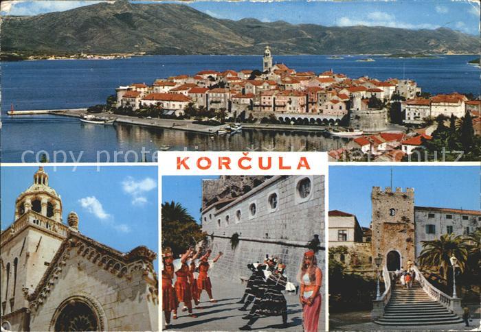 Korcula Altstadt Halbinsel Folklore Trachten