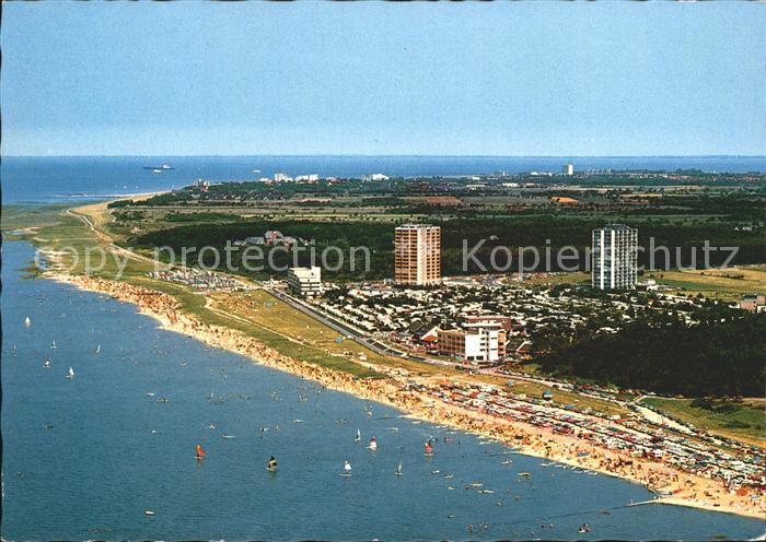 Sahlenburg Nordseeheilbad Luftaufnahme von Suedwesten