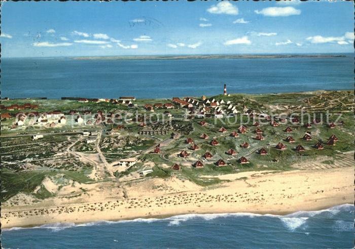 Hoernum Sylt mit Kurstrand Fliegeraufnahme