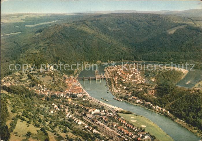 Hirschhorn Neckar Schlosshotel auf Burg Hirschhorn Fliegeraufnahme
