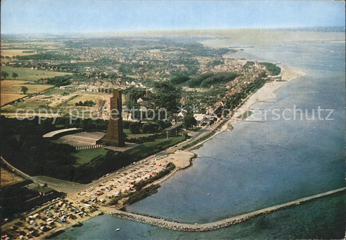 Laboe Marine Ehrenmal Ostseebad Fliegeraufnahme
