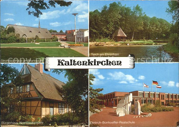 Kaltenkirchen Holstein Strohdachhaus Marktplatz Teich Ehrenhain Schule Buergerha