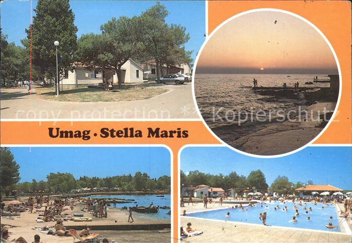 Umag Umago Istrien Stella Maris Abendstimmung Strand Swimming Pool