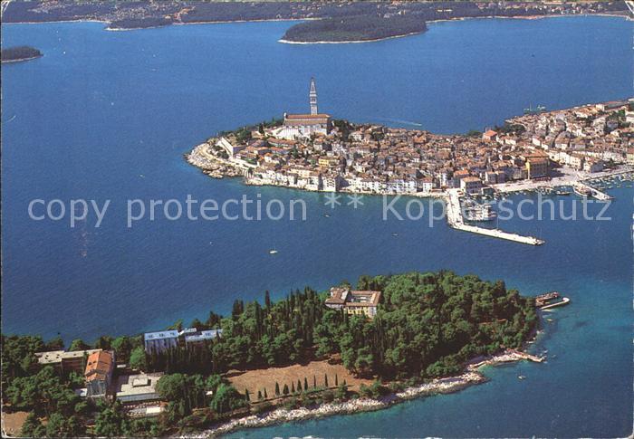 Rovinj Istrien Hotel Katarina Alstadt Halbinsel Fliegeraufnahme
