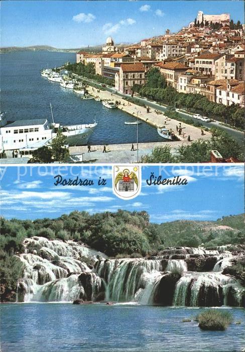 Sibenik Hafen Wasserfaelle