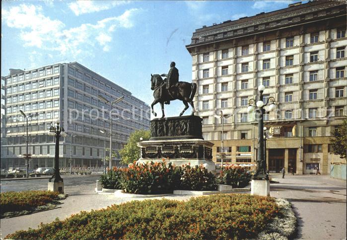 Beograd Belgrad Place de la Republique Monument Reiterstandbild
