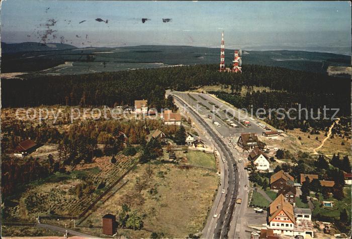 Torfhaus Harz Sporthotel Brockenblick Sendeturm Fliegeraufnahme