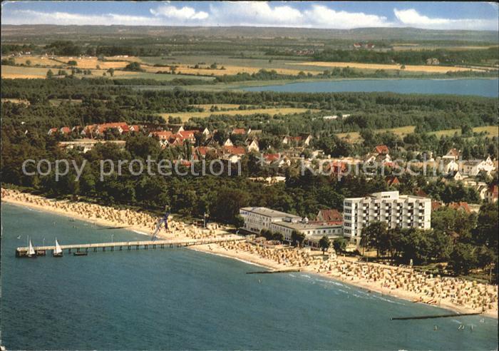 Timmendorfer Strand Strandpartie am Seeschloesschen Fliegeraufnahme
