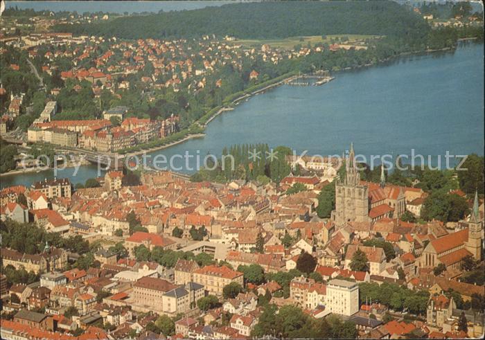 Konstanz Bodensee Altstadt Fliegeraufnahme
