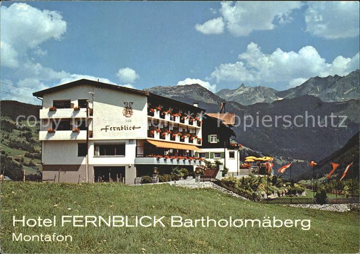 Bartholomaeberg Vorarlberg Berghotel Fernblick Alpenblick