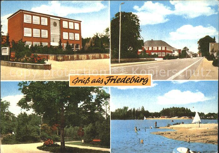 Friedeburg Ostfriesland Teilansichten Strassenpartie Park Strand