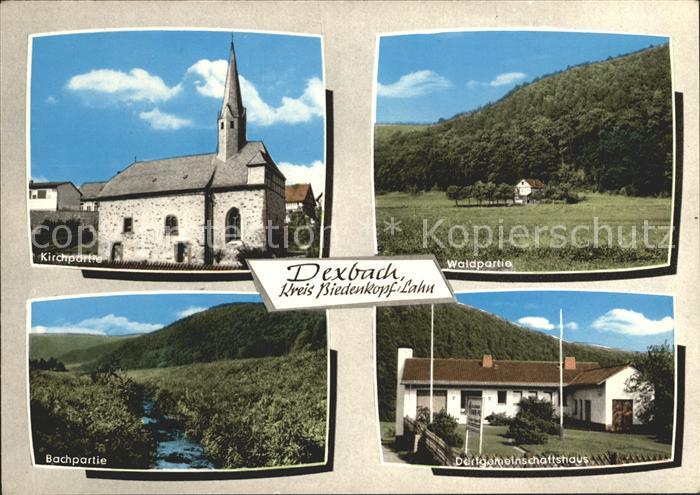 Dexbach Kirche Wald Bach Dorfgemeinschaftshaus