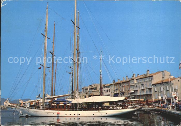 Saint Tropez Var Hafen Segelschiff