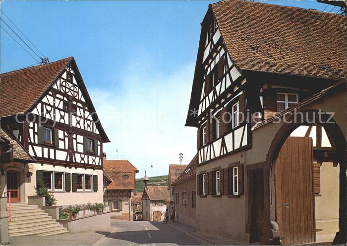 Kiechlingsbergen aeltestes Fachwerkhaus am Kaiserstuhl