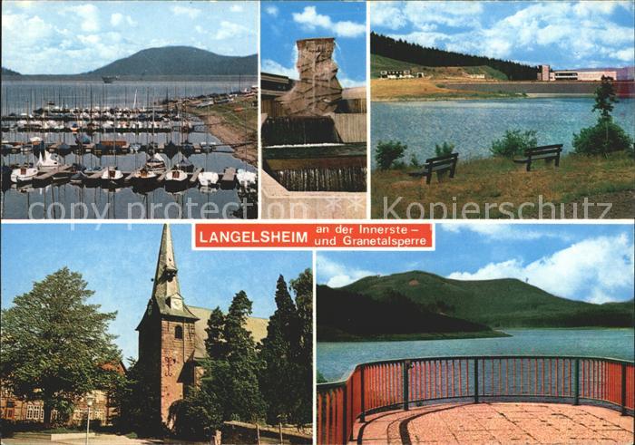 Langelsheim an der Innerste Granetalsperre Seglerhafen Kirche