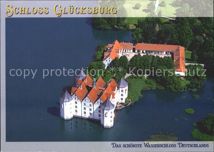 Gluecksburg Ostseebad Wasserschloss Schlei Fliegeraufnahme