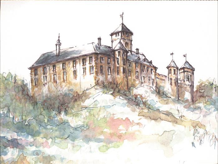 Heiligenstadt Oberfranken Schloss Greifenstein Kuenstlerkarte