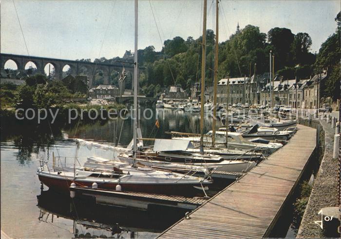 Dinan 22 Le port de plaisance sur la Rance Bateau a voile Segelboot
