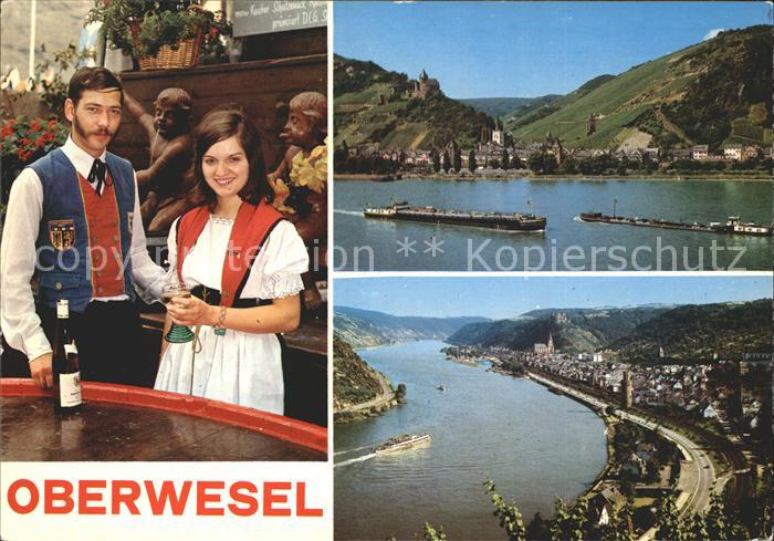 Oberwesel Rhein Panorama Weinbaugebiet Trachten