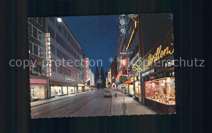 BREMEN  CITY Obernstrasse bei Nacht