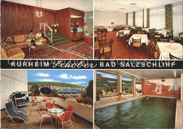 Bad Salzschlirf Kurheim Schober Restaurant Hallenbad