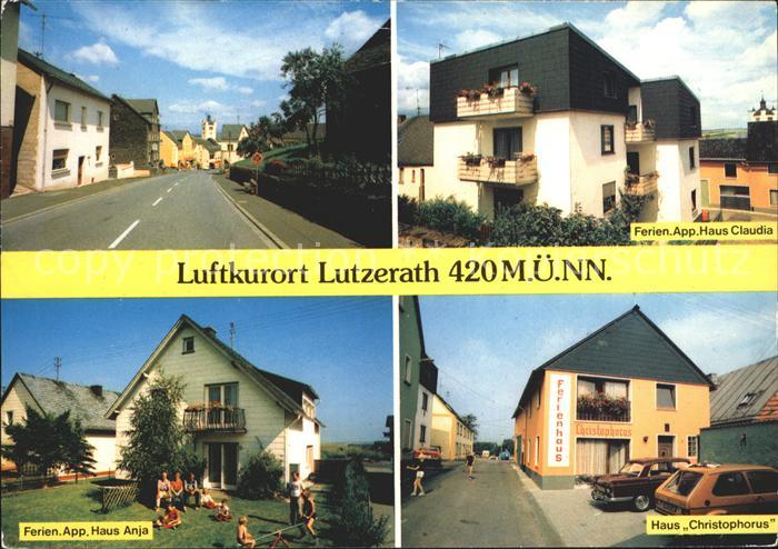 Lutzerath Strassenpartie Luftkurort Ferienappartment Haus