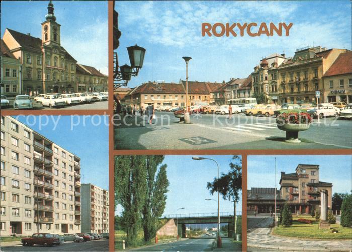 Rokycany Radnice Namesti Nova vystavba Dalnice ona Stahlavy Nadrazi