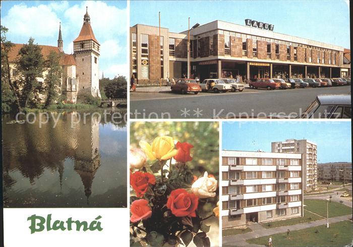 Blatna Zamek Blatna Obchodni stredisko Labut Nova vystavba