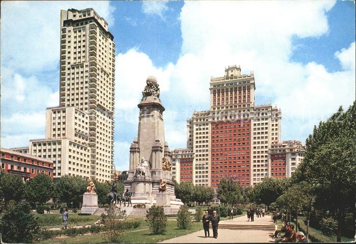 Madrid Spain Plaza de Espana Monumento a Cervantes