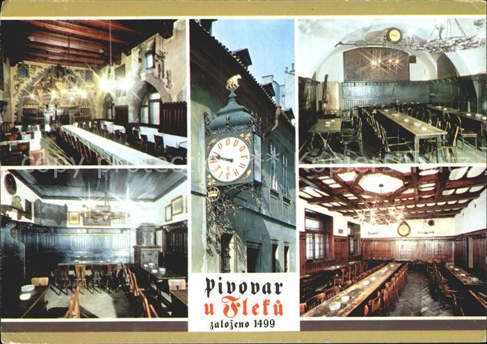 Praha Prahy Prague Pivovar u Fleku Speisesaele