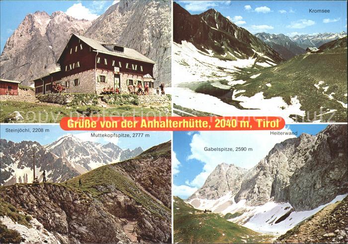 Anhalter Huette Berghaus Lechtaler Alpen
