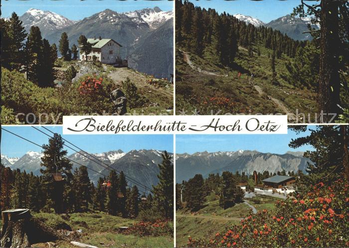 Oetz Bielefelder Huette Sesselbahn Bergrestaurant Hoch Oetz Alpenpanorama Wander