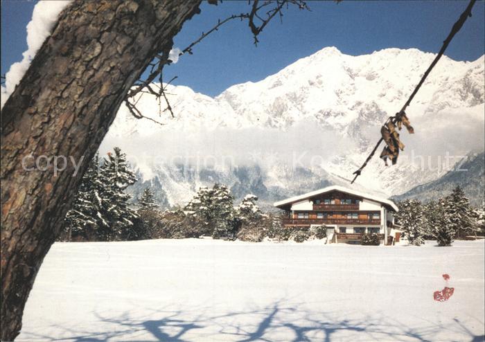 Mieming Pension Thaler Winterpanorama Alpen