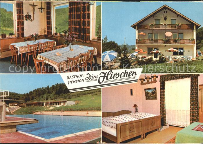 Kemathen Gasthof Pension Zum Hirschen Restaurant Schwimmbad