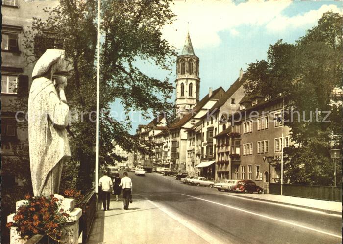 Rottweil Neckar Strassenpartie Statue