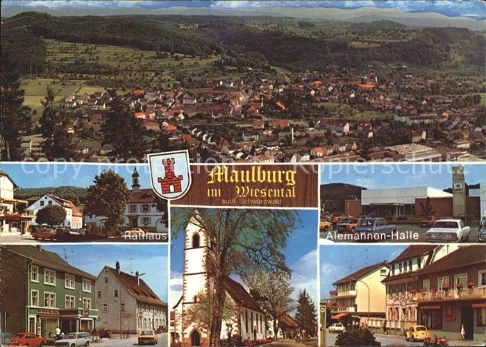 Maulburg Panorama Wiesental Rathaus Alemannen Halle Kirche