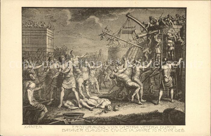 Xanten Erstuermung von Castra Vetera