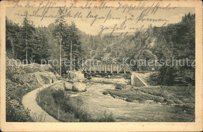 Steinicht Klostertal Bruecke Vogtlaendische Schweiz Bahnpost
