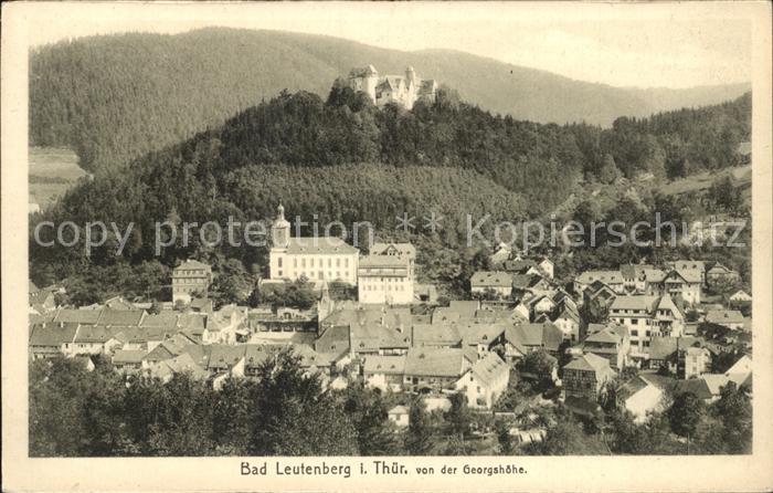 Bad Leutenberg Blick von der Georgshoehe Schloss