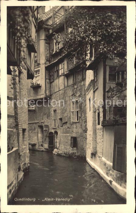 Quedlinburg Harz Klein Venedig Kanal