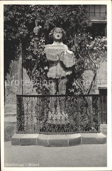 Quedlinburg Harz Roland Statue