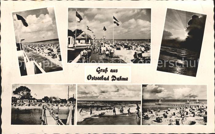 Dahme Ostseebad Strand Panorama Sonnenuntergang Seebruecke