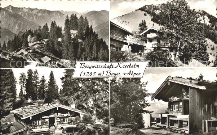 Inzell Traunstein Bayern Bergwirtschaft Kesslalm Teilansichten