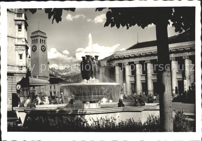 Bolzano La Stazione colla Fontana