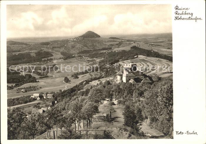 Hohenstaufen Ruine Rechberg Fliegeraufnahme