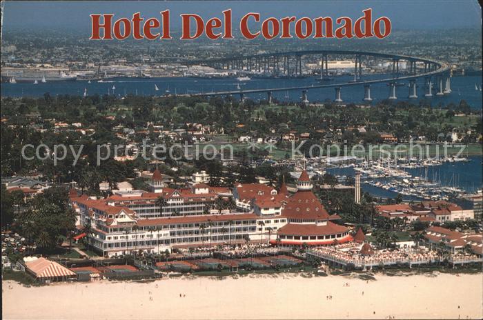Coronado Hotel Del Coronado Fliegeraufnahme