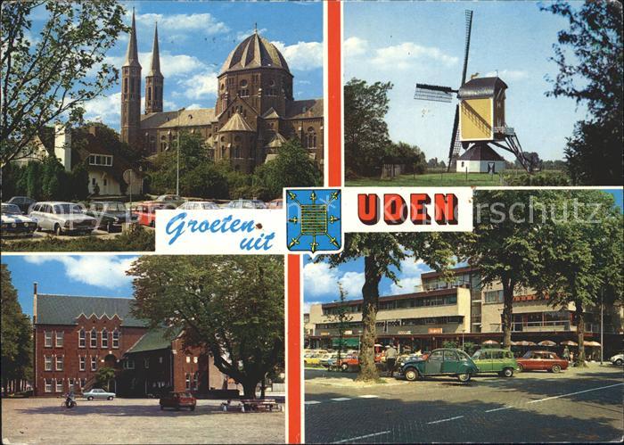 Uden Kirche Muehle Naturpark Strassenpartie