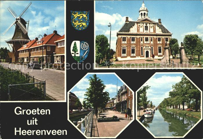 Heerenveen Muehle Rathaus Kanaele