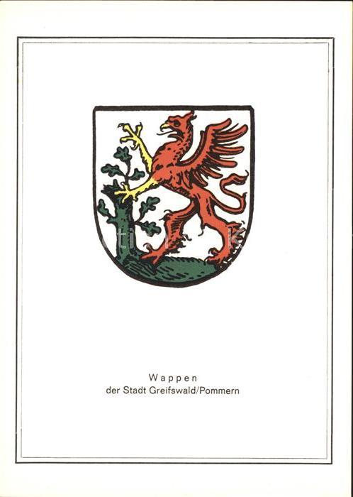 Greifswald Mecklenburg Vorpommern Stadtwappen