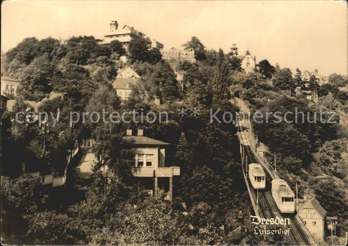DRESDEN Elbe Luisenhof Bahnen